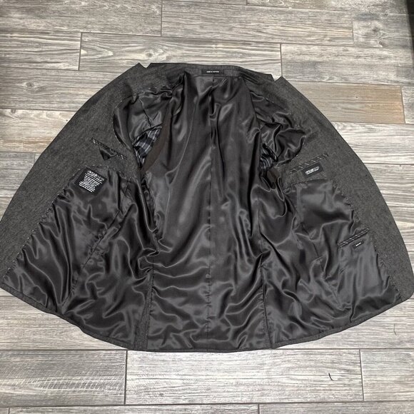 Kenneth Cole Awareness Slim Fit Sport Coat 44R Blazer Suit Jacket Dark Brown - Picture 3 of 16